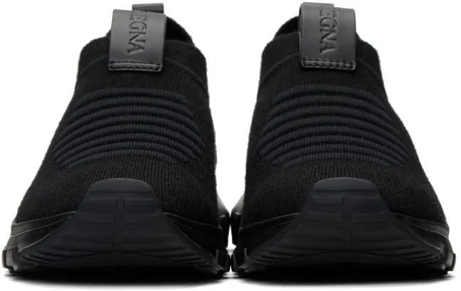 Z Zegna Black Sock 2.0 Slip-On NER BLACK (LHSTE-A4416X)