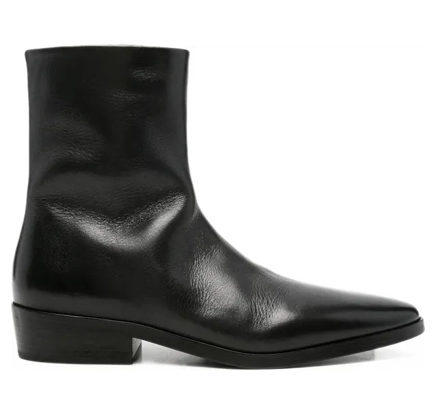 Marsèll Side-zip Leather Ankle “Black” (MM4975 P009 666)
