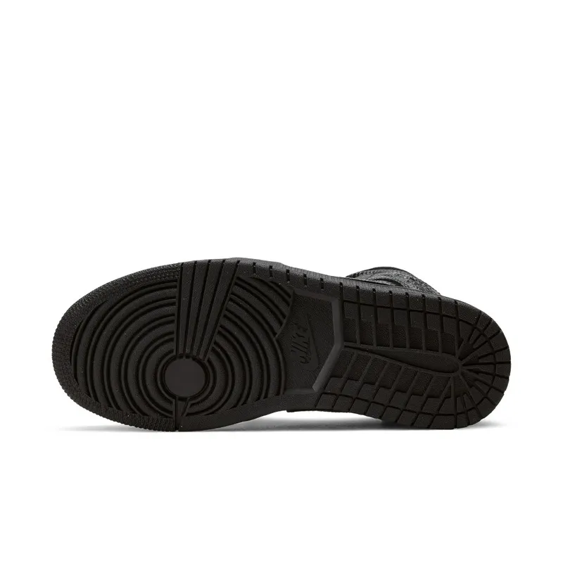 Nike Jordan 1 Mid Black Snakeskin (W) Black/White/Black (BQ6472-010)