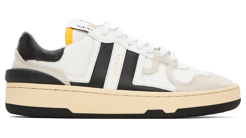 Lanvin White & Black Clay Sneakers (FW-SKDK00-NAS1-P21)