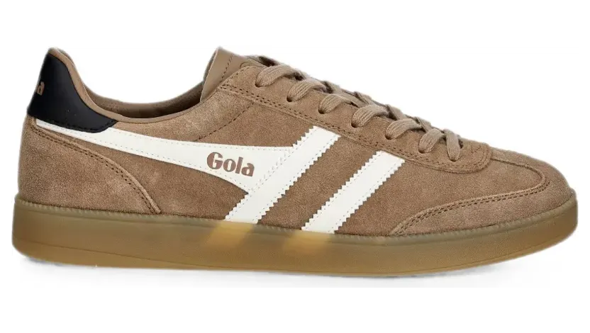 Gola Viper Sneakers aus Wildleder mit Logo-Patch – Braun (CMB735FA2)