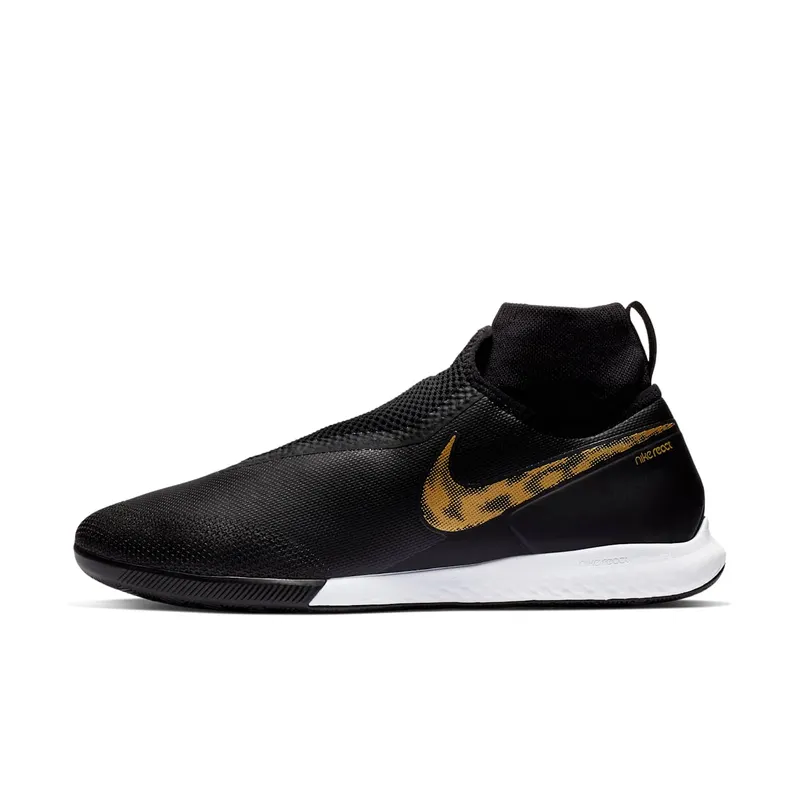 Nike React Phantom VSN Pro DF IC “Black / Metallic Vivid Gold” (AO3276-077)