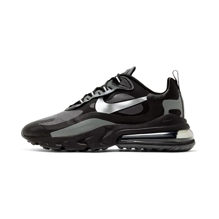 Nike Air Max 270 React Winter “Black / Dark Grey / Metallic Silver” (CD2049-001)
