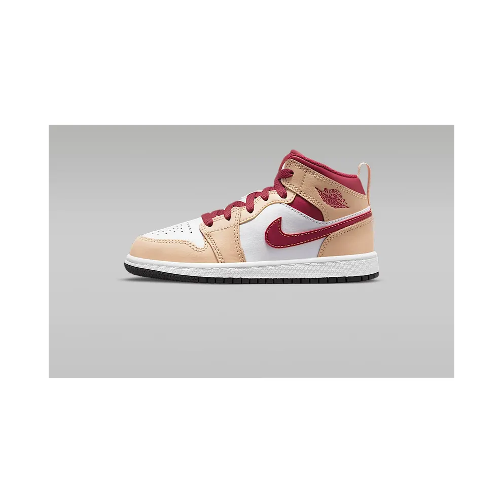 Jordan 1 Mid Younger Kids’ Brown (640734-201)