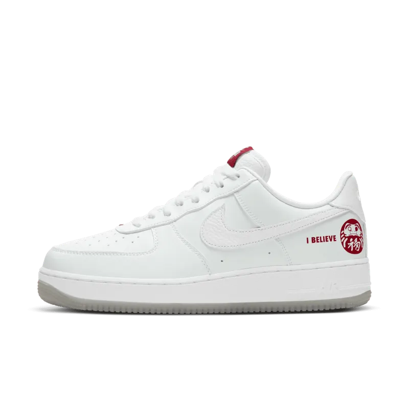 Nike Air Force 1 Low Daruma I Believe White/White/Red (DD9941-100)