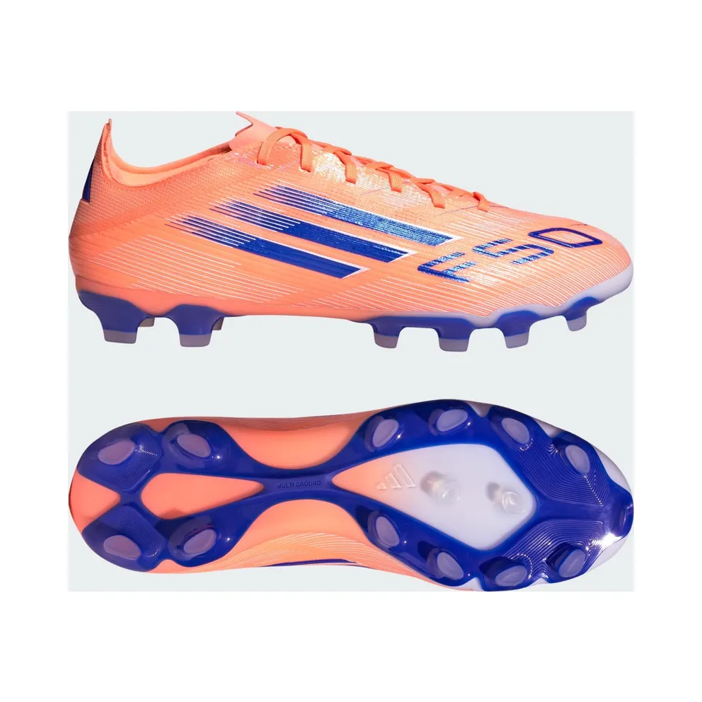 adidas F50 Pro Multi-ground Boots “Beam Orange / Lucid Blue / Cloud White” (JH7679)