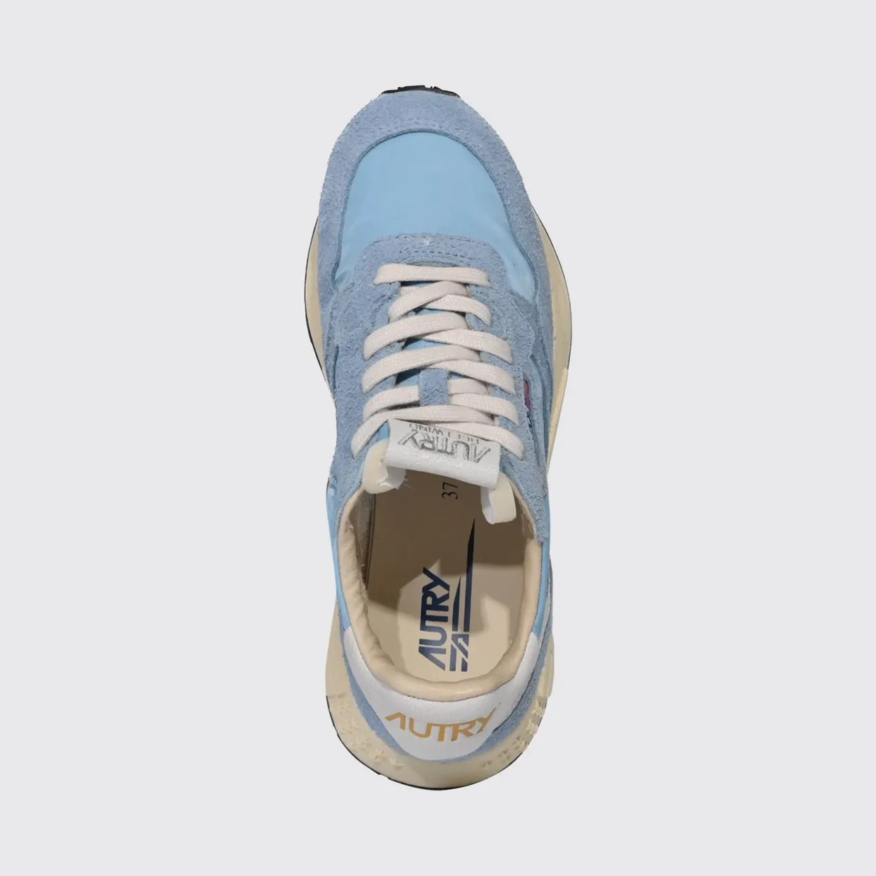 Autry Reelwind Suede and Nylon Sneakers White (WWLWNC34) (2)