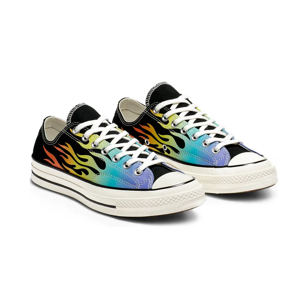 Converse Chuck Taylor All-Star 70s Ox Flaming Archive Print Black/Turf Orange-Egret (164407C)