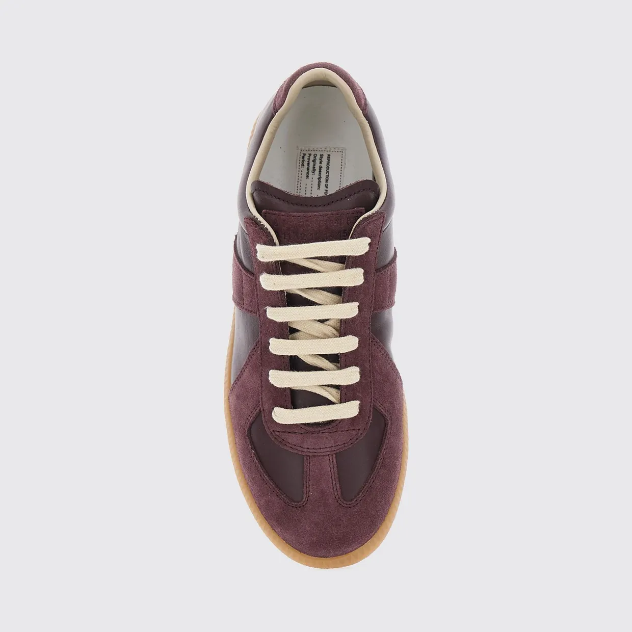 Maison Margiela Replica Bicolor Leather and Suede Low-Top Sneakers Brown (S58WS0109P1895T5081) (3)