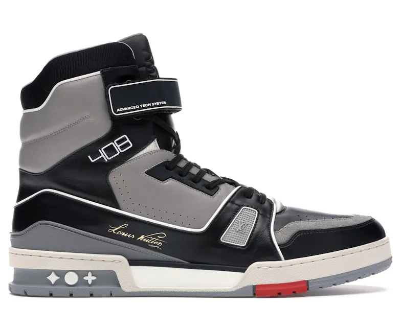 Louis Vuitton LV Trainer Boot High Black Grey