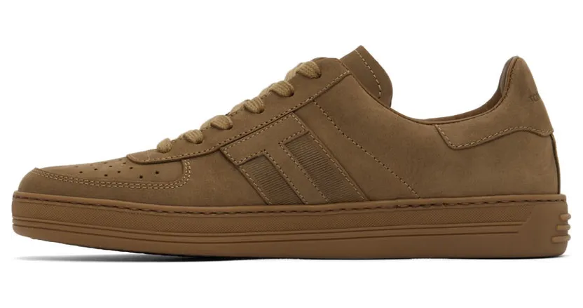 TOM FORD Khaki Suede Radcliffe Sneakers (J1232A-LCL215) (3)