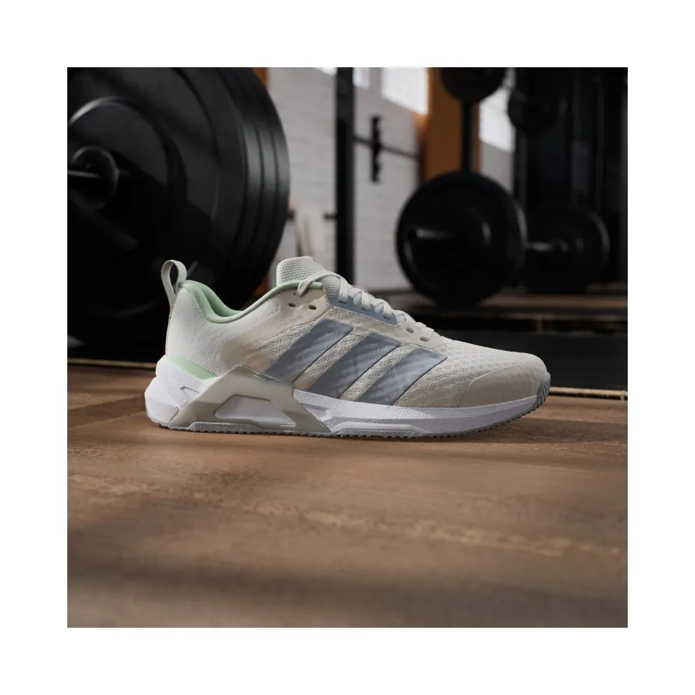 Adidas Dropset Control Training Shoes Chalk White / Halo Silver / Lime Burst (JS3123)