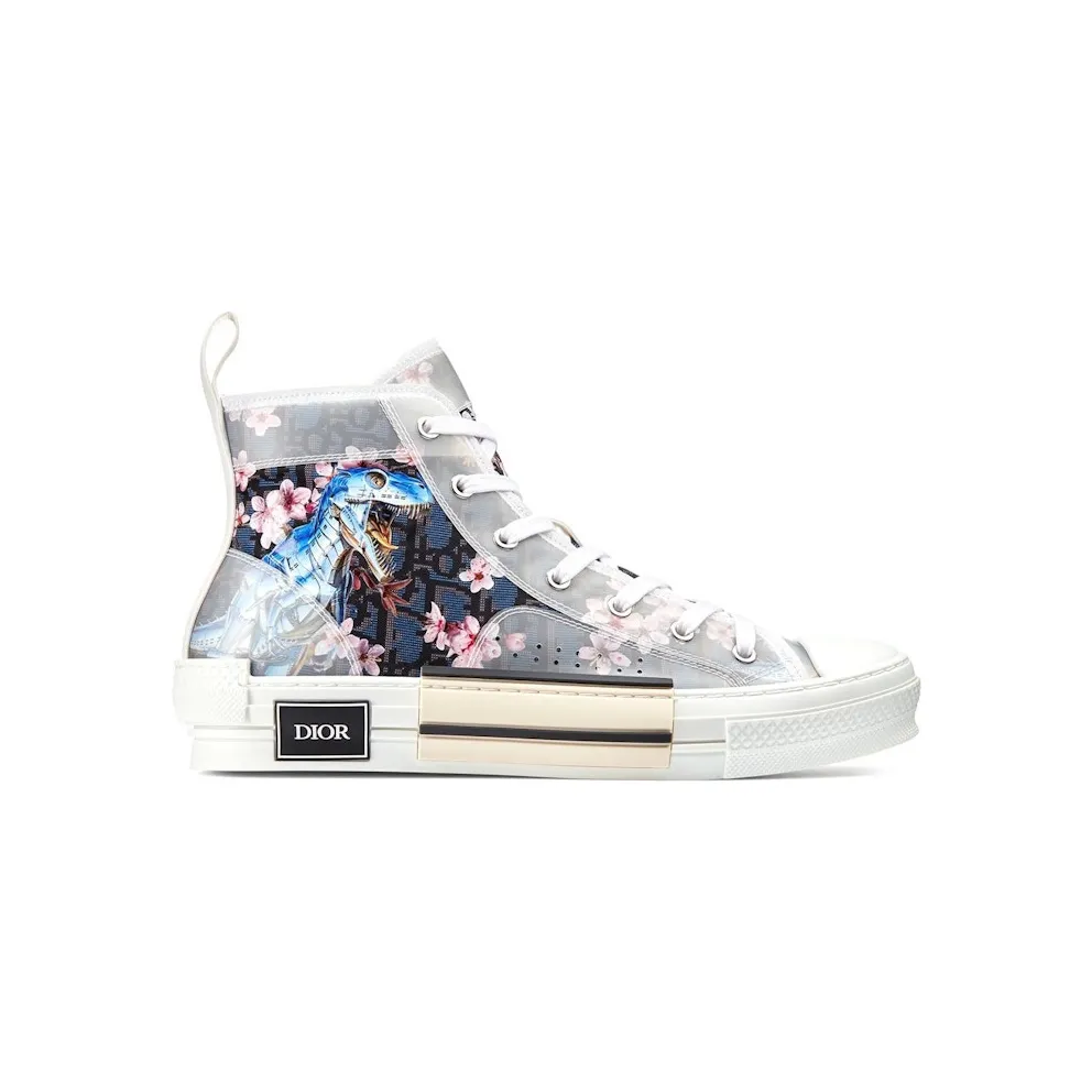 Dior B23 High Canvas Sorayama Dinosaur Navy (3SH118YQC_H563)