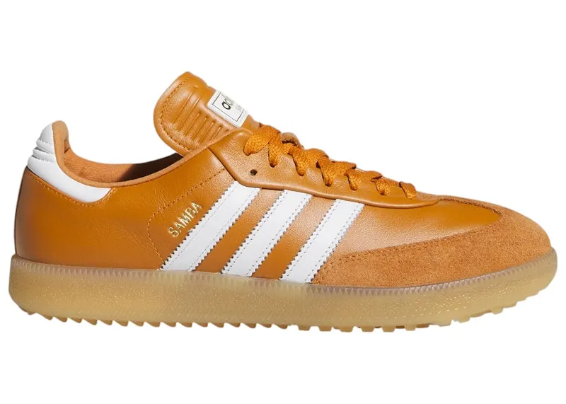 adidas Samba Spikeless Golf Rustic Orange White Gum (JR4466)