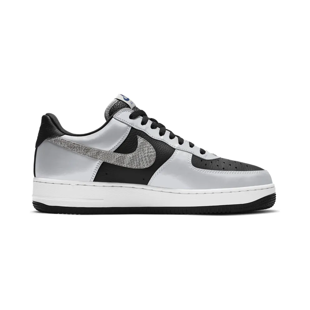 Nike Air Force 1 Low Silver Snake (2021) Black/Silver-Black (DJ6033-001)