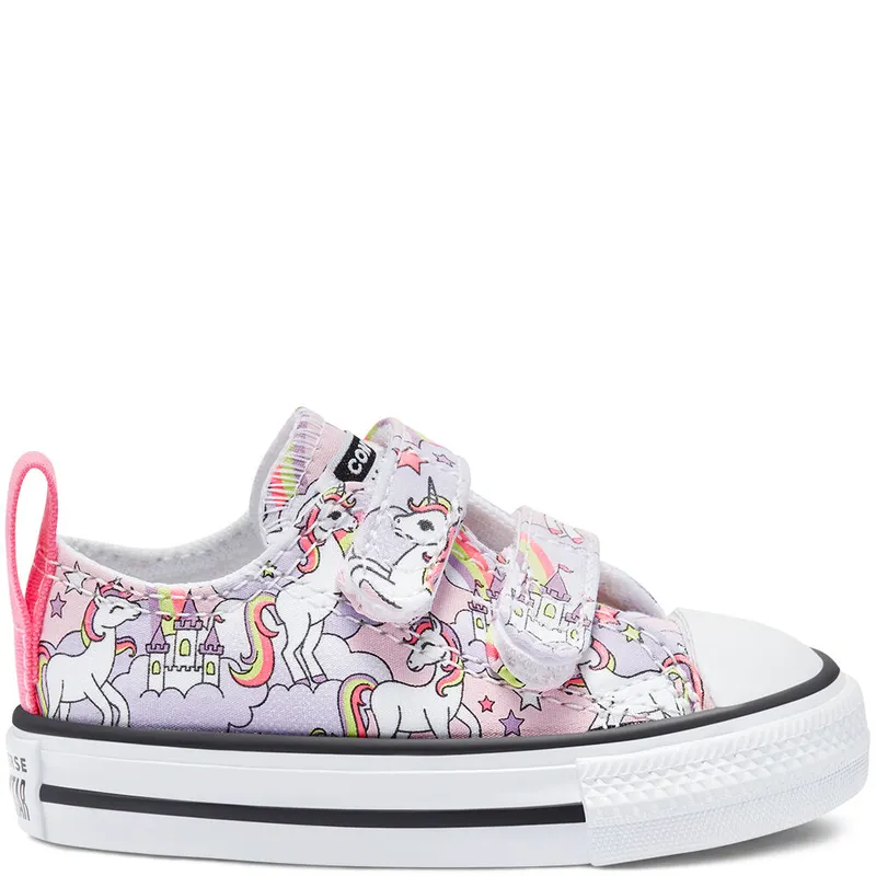 Converse Toddler Neon Unicorn Easy-On Chuck Taylor All Star Low Top Pink Foam/multi/white (769108C)