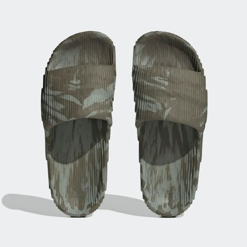adidas Adilette 22 Slides Olive Strata Silver Green (HP6517)