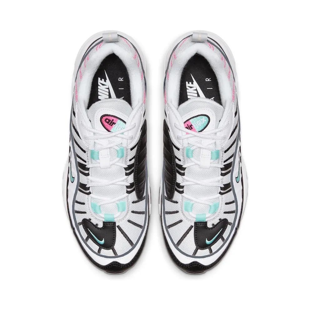 Nike Air Max 98 South Beach (W) Pure Platinum/Black-Pink Blast-Aurora Green (AH6799-065)