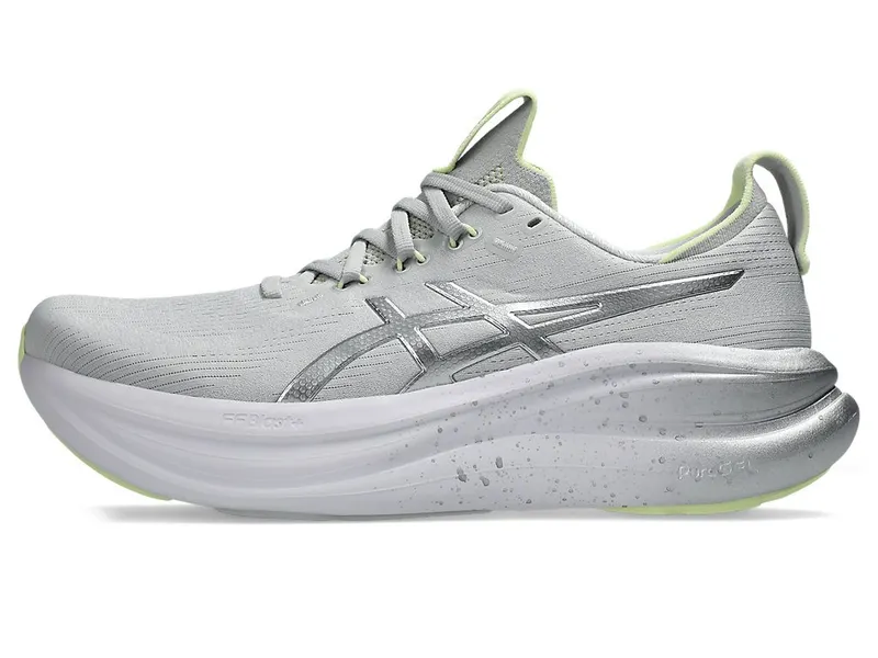 ASICS GEL-NIMBUS 28 PLATINUM “Platinum / Glow Green” (1011C310-020)