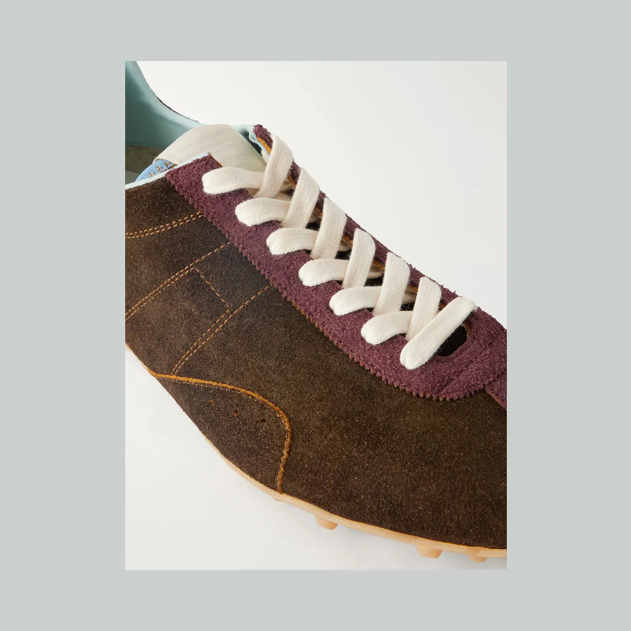 Maison Margiela Sprinters Paneled Suede Sneakers Brown (S97WS0104) (5)