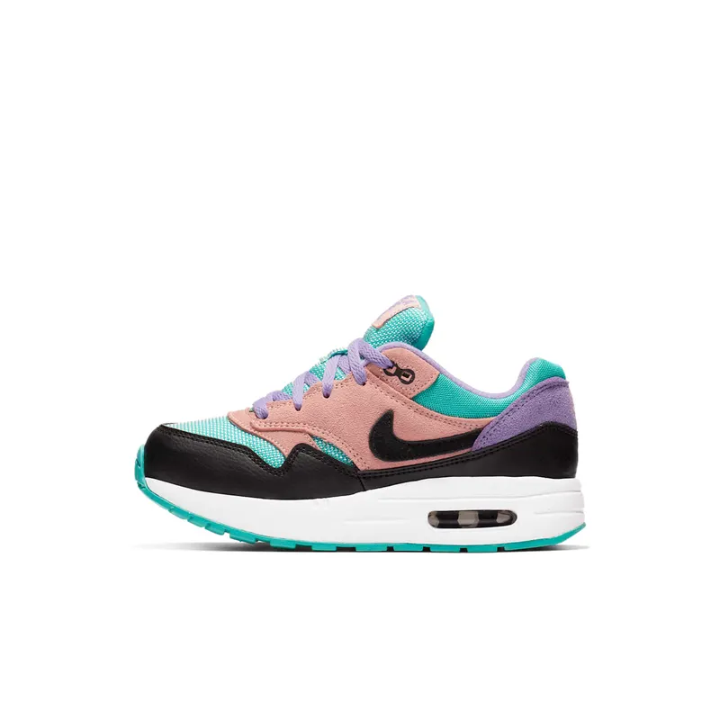 Nike Air Max 1 Have a Day (PS) Black/White-Space Purple-Bleached Coral-Hyper Jade (BQ7213-001)