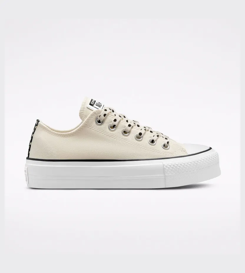 Converse Chuck Taylor All Star Lift Platform Polka Dots Egret/zwart/wit (A00561C)