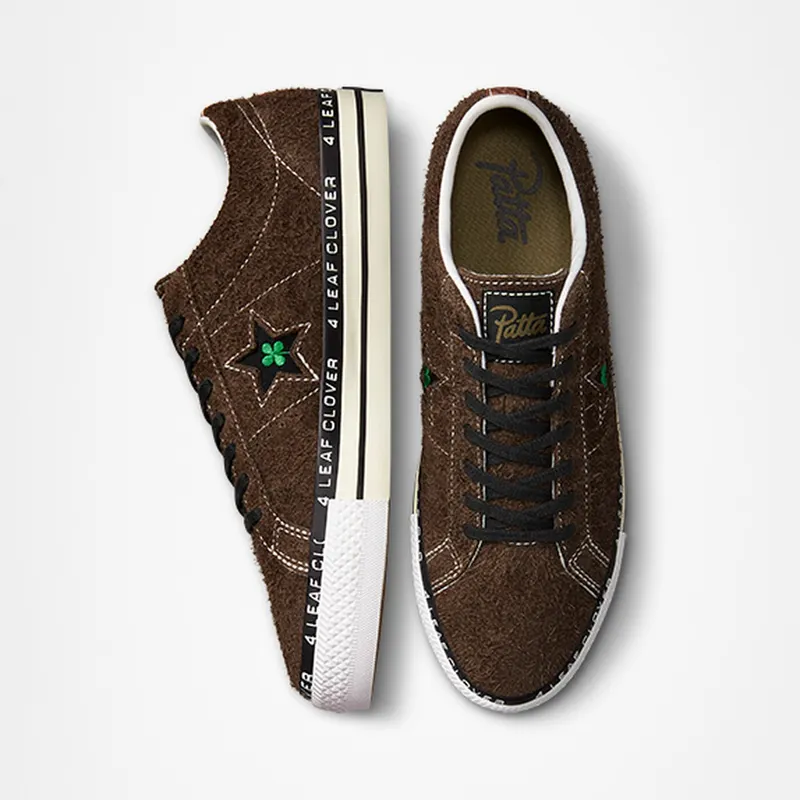 Converse Converse x Patta Four-Leaf Clover One Star Pro Java/burnt Olive/white