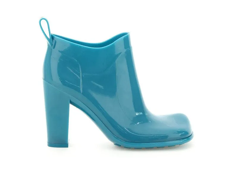 Bottega Veneta Shine Rubber Ankle Boots Blue (677113V1AJ04484)