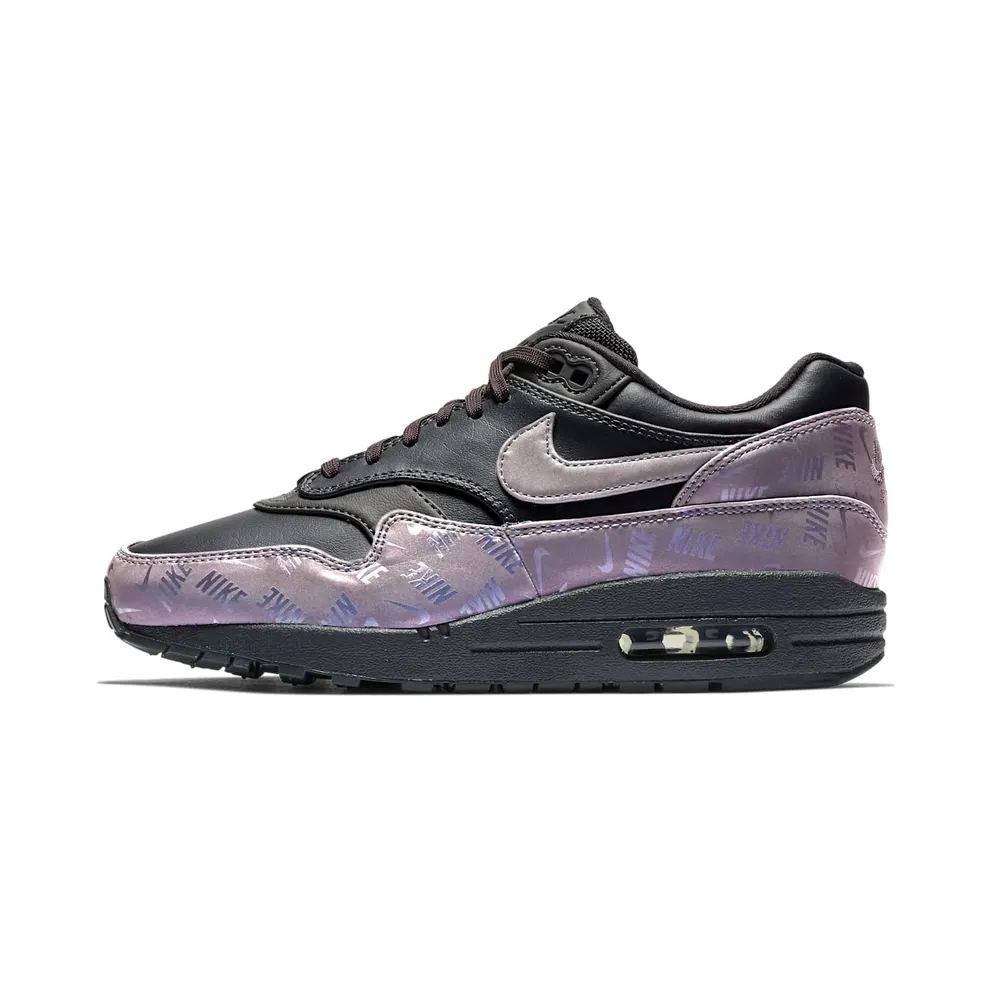 Nike Air Max 1 Lux Oil Grey Logo Prints (W) (917691-001)