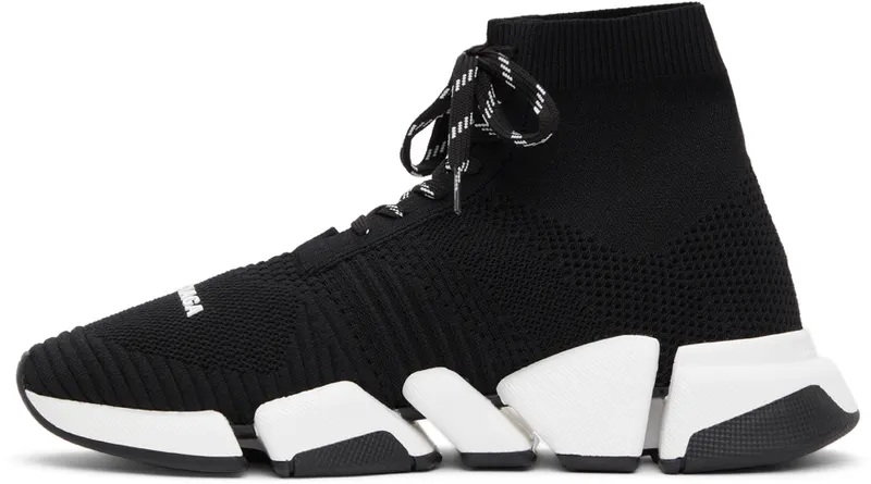 Balenciaga Black Lace-Up Speed 2.0 (617258 W2DB2)