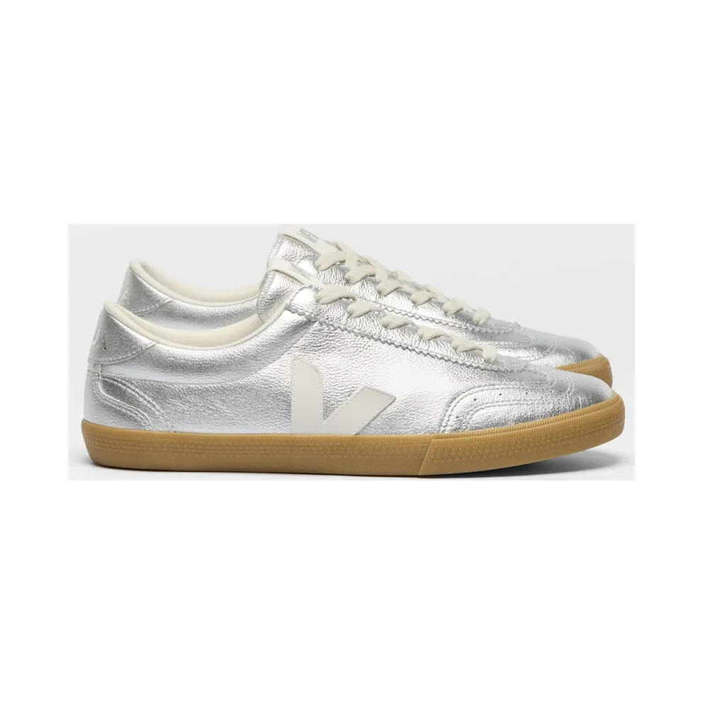 Veja Volley Leather Silver White Natural
