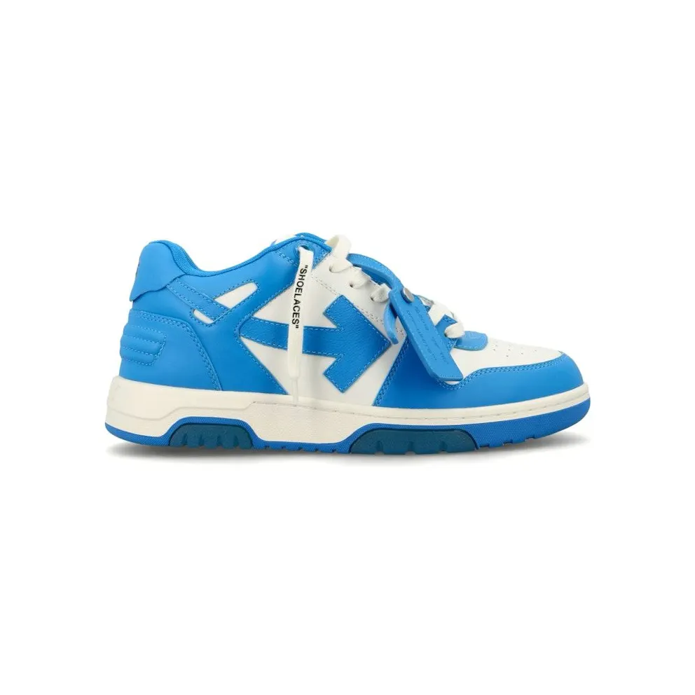 OFF-WHITE Out Of Office OOO Low Tops White Blue (FW22) (OMIA189F22LEA0014501)