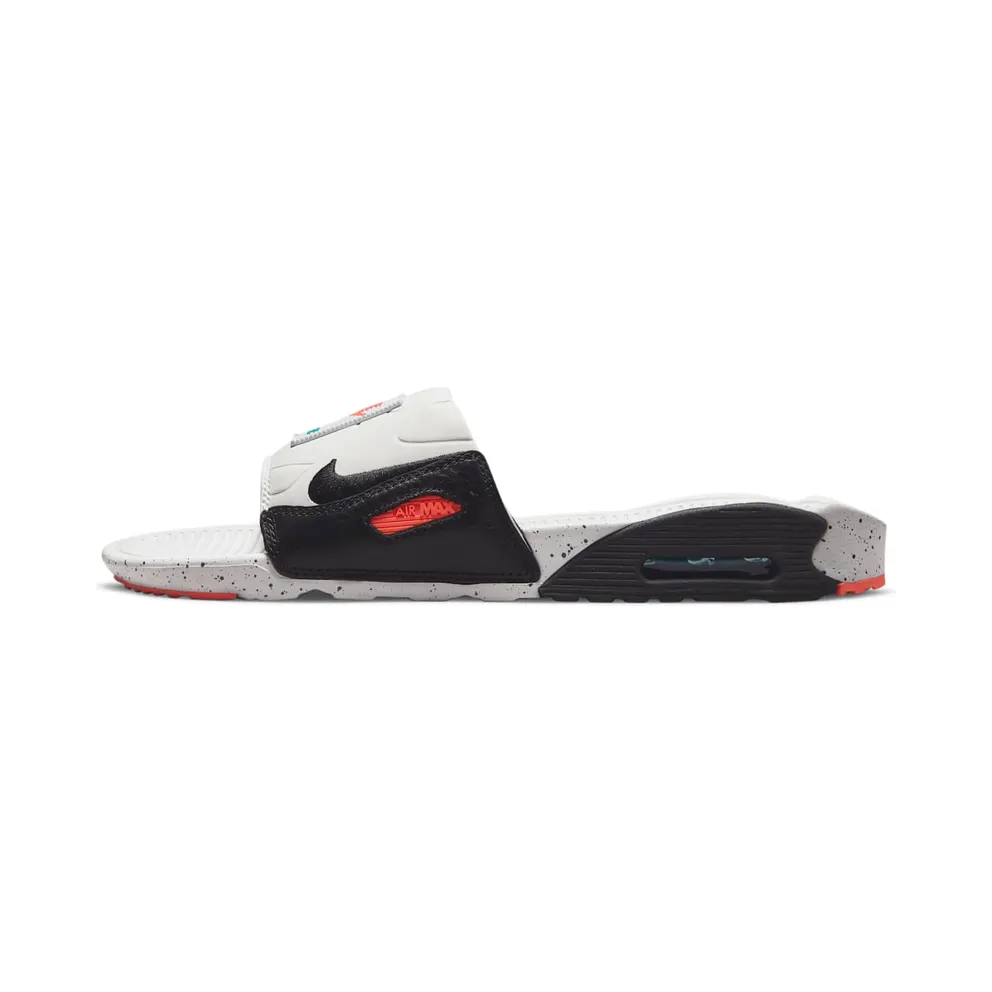 Nike Air Max 90 Slide White Turf Orange Speckled (BQ4635-102)