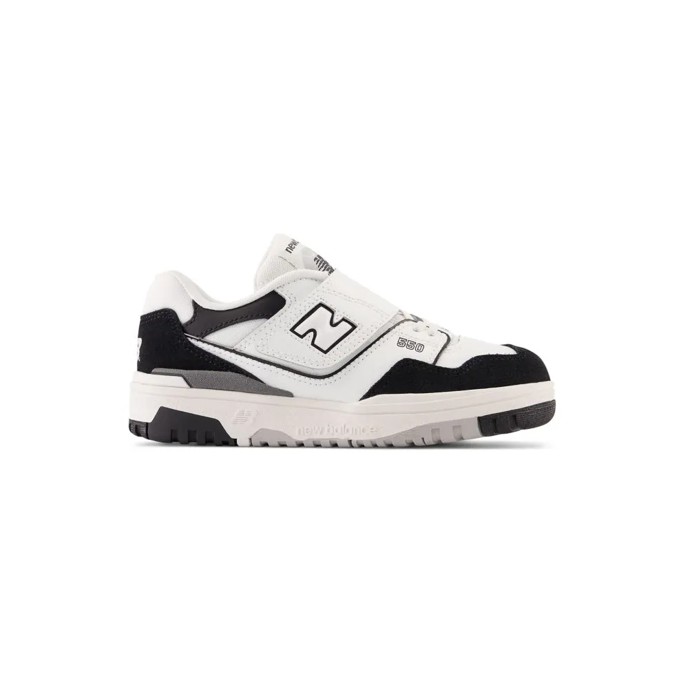 New Balance 550 Bungee Lace White Black Rain Cloud (PHB550CA)