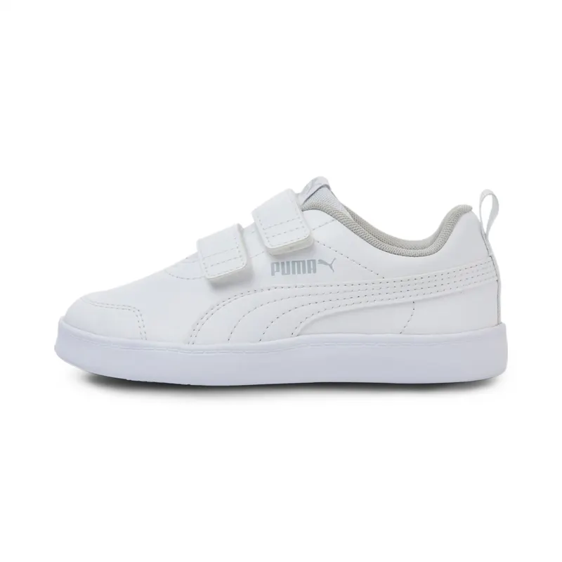 PUMA Courtflex V2 Kids’ White/Gray Violet (371543-04)