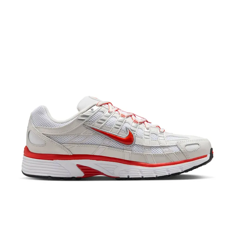 Nike P-6000 “White Platinum Tint Black Picante Red” (BV1021-107)