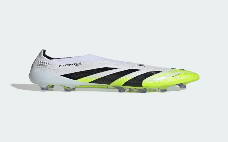 adidas Predator Elite Laceless Artificial Grass Boots “Cloud White / Core Black / Lucid Lemon” (JH8877)