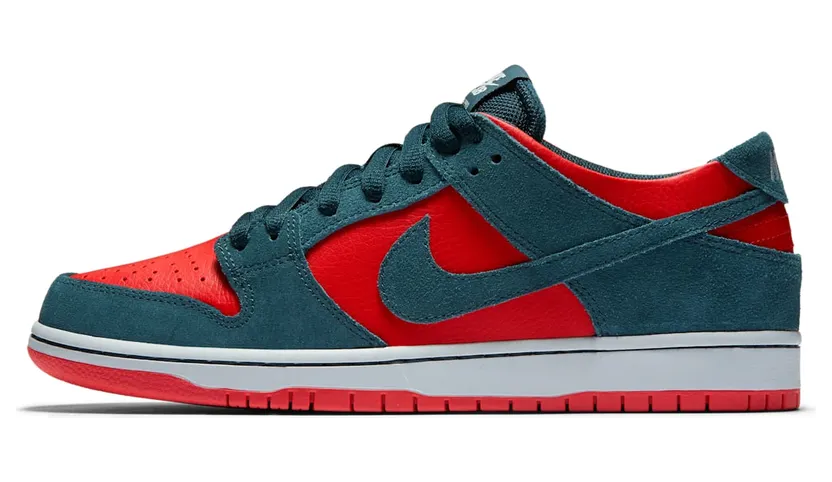 Nike SB Zoom Dunk Low Pro Reverse Shark “Nightshade / Chile Red / Pure Platinum” (854866-336)
