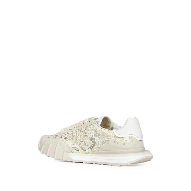 Dolce & Gabbana Lace-panelled Suede “Neutrals” (CK2487 A3S64 8Z180)