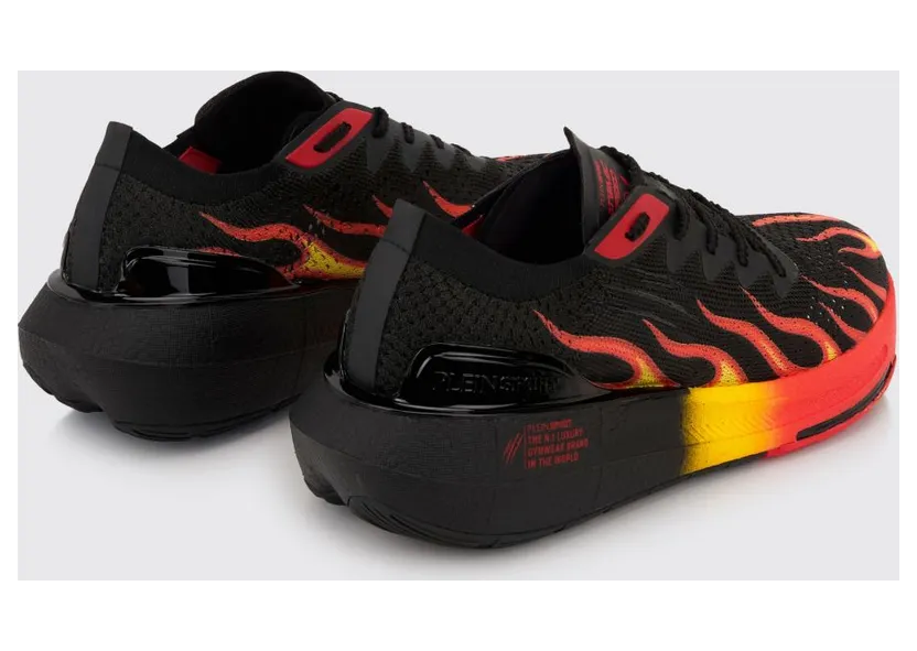 Plein Sport Atomic Speed Crochet Knit Sneakers Black (SAFSUSC0928STE003N0213) (2)