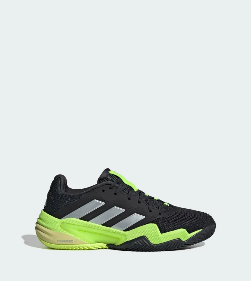 Adidas Barricade 13 Clay Tennis Shoes Core Black / Zero Metalic / Lucid Lemon (IH2560)