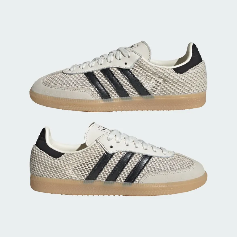 Adidas SAMBA OG Shoes Off White / Carbon / Gold Metallic (IH4003)