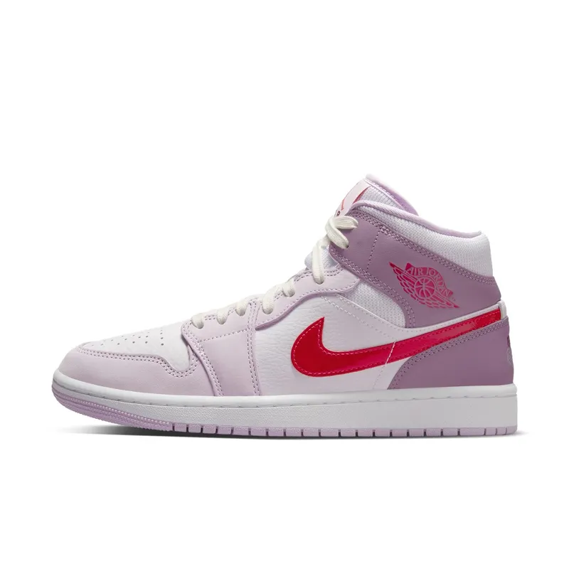 Air Jordan 1 Mid Valentines Day Release – “White / Pink / Crimson” (DR0174-500)