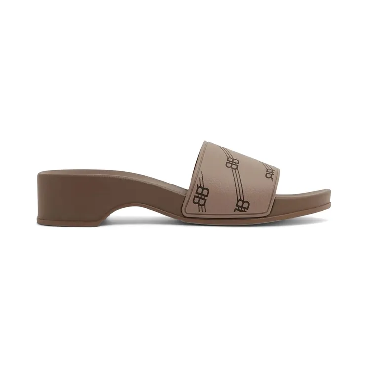 Balenciaga Pool Clog Slide Beige BB Monogram (706767W1S9N3020)