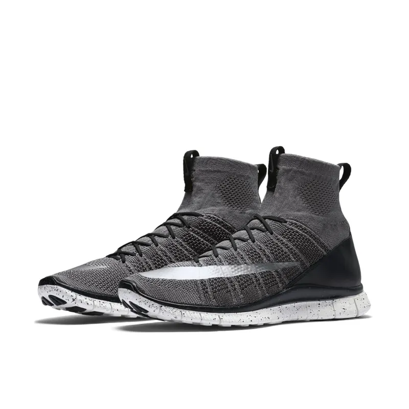 Nike Free Flyknit Mercurial Dark Grey Dark Grey/Silver-Black-Summit White (805554-004)