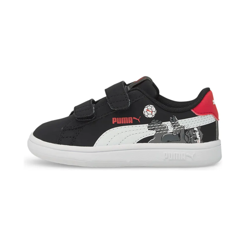 Puma Smash v2 Lil V Babys’ White/Black (380905-02)