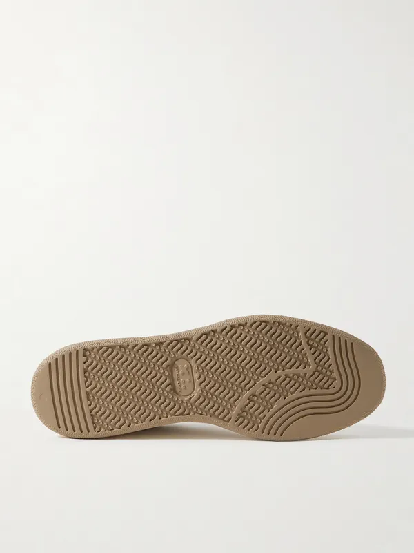 Officine Creative The Answer 001 Distressed Suede-Trimmed Leather White (OCUANSW001-CVCOM00000LC128)