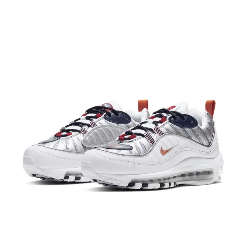 Nike Air Max 98 Starfish (W) White/Starfish-Wolf Grey-Gym Red (CQ3990-100)