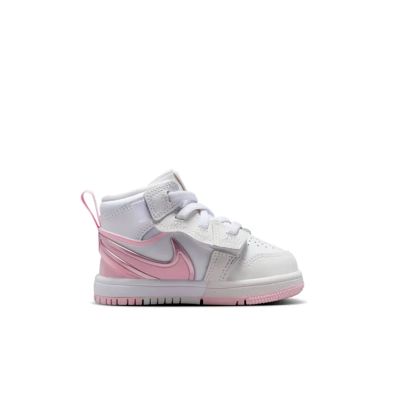 Air Jordan Retro 1 Mid RM Easyon TD “White Fire Red Pink Foam” (FQ1283-101)
