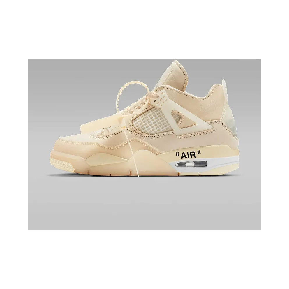 Jordan 4 Retro Off-White Sail (W) Sail/Muslin-White-Black (CV9388-100)